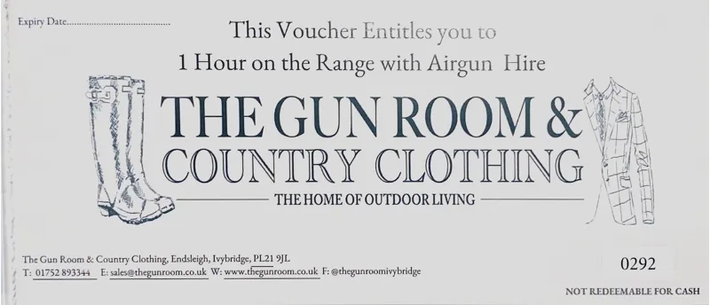 Range Gift Voucher - 1 Hour Hire Gun